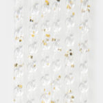 PVC curtain 28 four-leaf clover 01 gold
