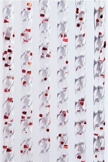 PVC curtain art. 28 Cloverleaf 4 Red
